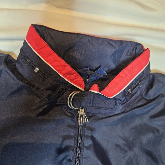 Vintage 90s Silver Fox Sportswear by Rainbow USA Flag Windbreaker NOS Deadstock - Picture 9 of 13